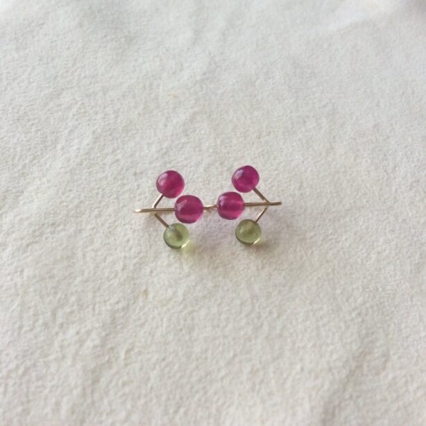 スモモみたいなつぶつぶピアス K10