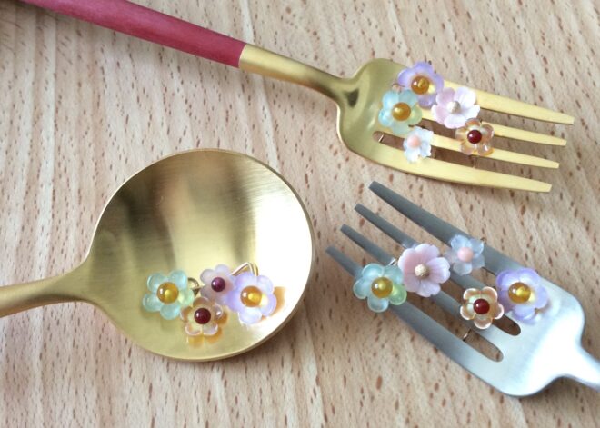 春爛漫ピアスとペンダントヘッド