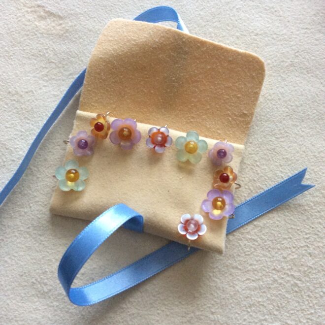 ズラ〜っと春爛漫お花のピアス