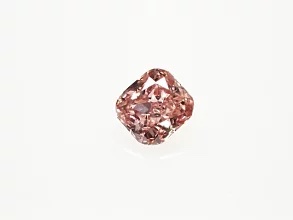 クッションカットブラウンピンクダイヤルース0.103ct