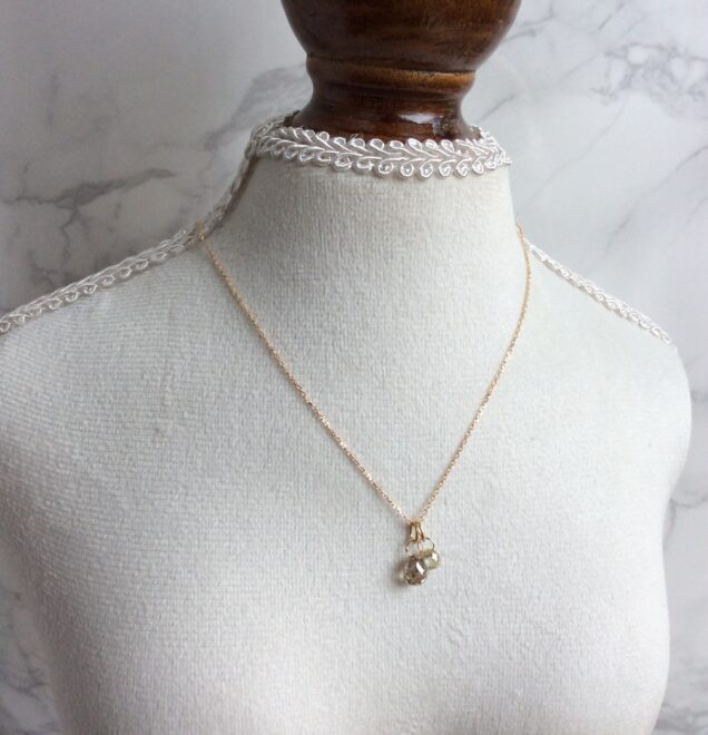 トータル1.5ctupのナチュラルブリオレットダイヤのネックレス