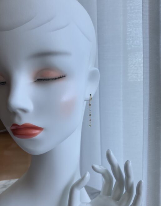 ピアスディスプレイ用の首マネキン