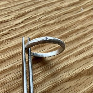 結婚指輪のリフォーム中のリング