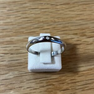 平打ち結婚指輪リフォーム後の甲丸リング