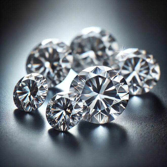 ダイヤの大小ルースのイメージ図