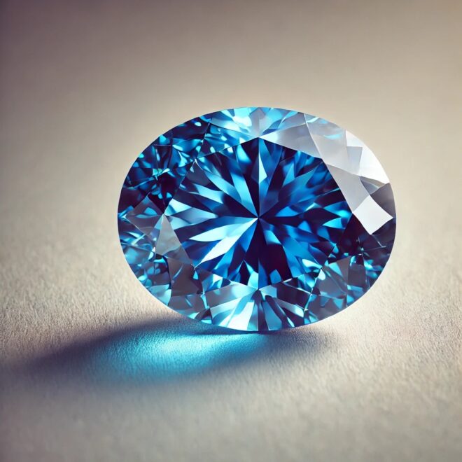 高貴な深い青のブルーダイヤモンドのイメージ図