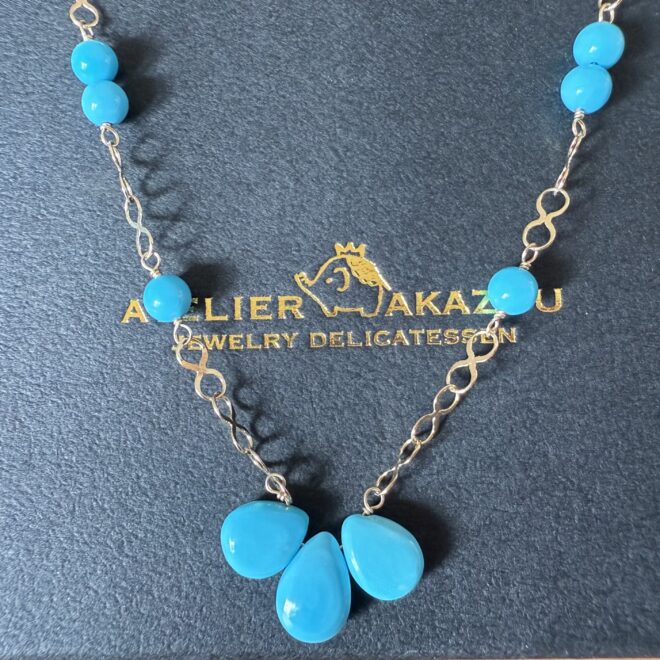 スリーピングビューティーインフィニティネックレス K10